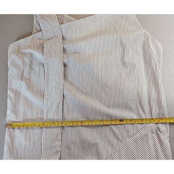 Sayaka Davis Women 4 Lagenlook Asymmetrical Hem Striped Cotton Dress with Pocket - Picture 11 of 14